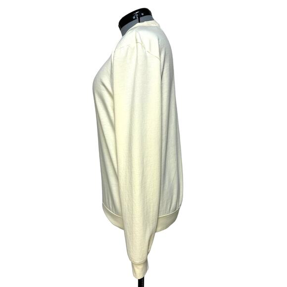 Blind Rooster Embroidered Believe Crewneck Sweatshirt Acid Washed Pullover Sz: L - Picture 2 of 8